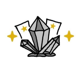 Rockin Rare Collectibles gemstone badge